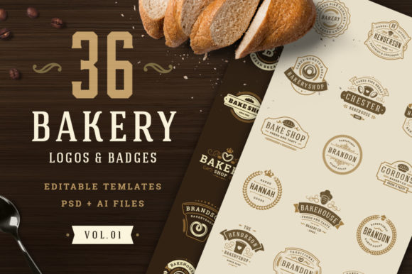 Download Bakery Logos and Badges - Baker Collection