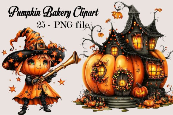 Download Pumpkin Bakery Clipart Bundle PNG - Baker Collection