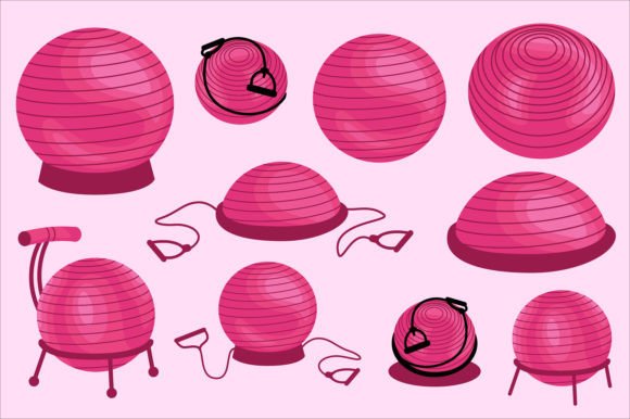 Download Pink Yoga Ball Balance - Yoga Collection