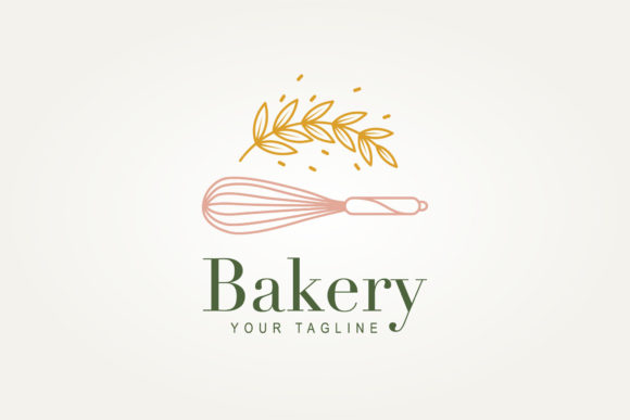 Download Bakery Shop Minimalist Line Art Logo Ico - Baker Collection