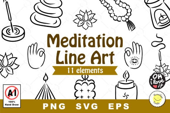 Download Meditation Peaceful Yoga Spa Line Art - Yoga Collection