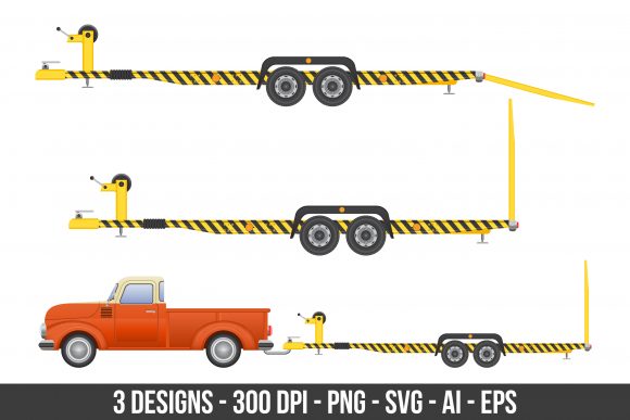 Download Car Trailer for Vehicle Transportation - Premium Resources