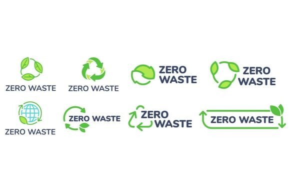 Download Zero Waste Labels. Green Eco Friendly - Label Collection