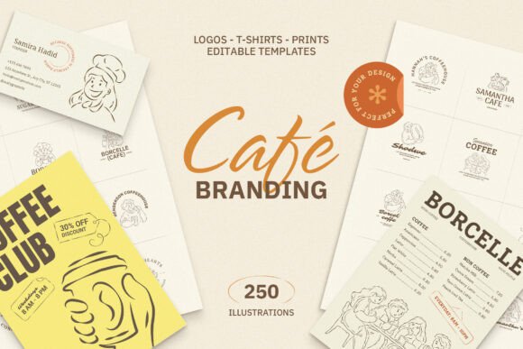 Download Whimsical Cafe &amp; Bakery Branding Kit - Baker Collection