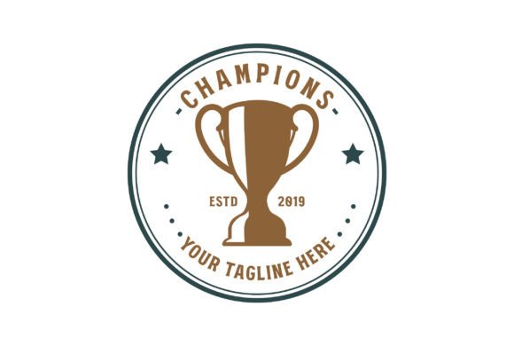 Download Champion Trophy Cup Badge Emblem Label - Label Collection