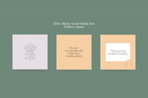 Download Boho Wellness Coach Instagram Kit - Wellness Collection