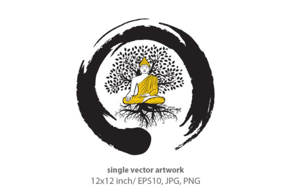 Download Buddhism and Meditation - Vector - Premium Resources