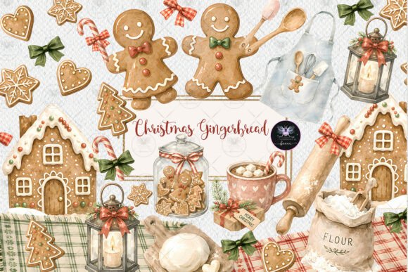 Download Gingerbread Bakery Christmas Clipart - Baker Collection