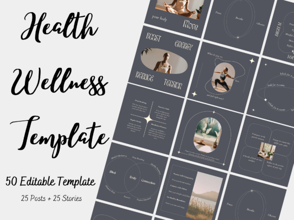 Download Health and Wellness Instagram Template - Wellness Collection
